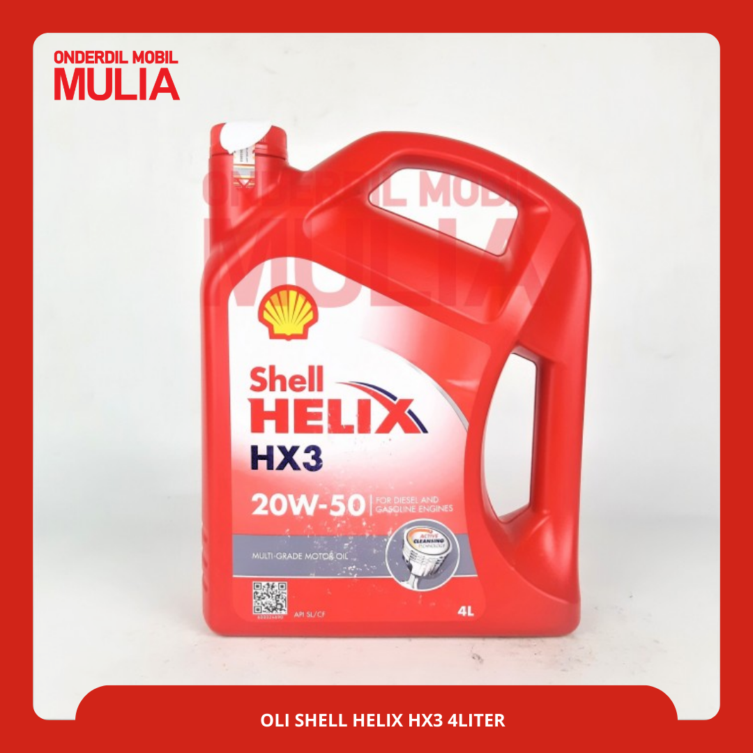 OLI SHELL HELIX HX3 SAE 20W-50 4LITER
